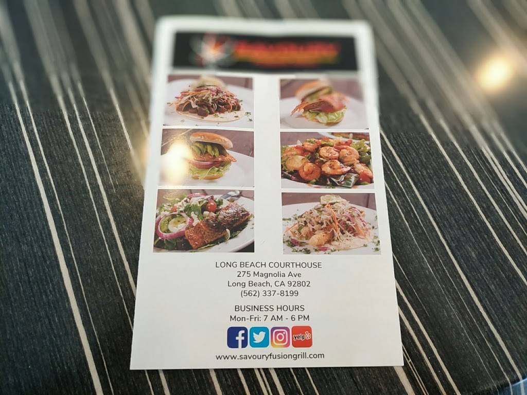 Savoury Fusion Grill | restaurant | 275 Magnolia Ave, Long Beach, CA 90802, USA | 5623378199 OR +1 562-337-8199