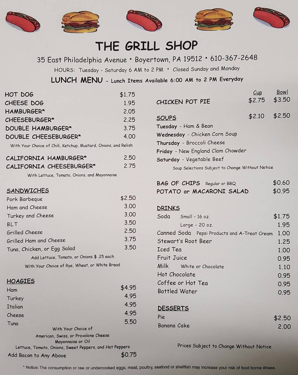 Grill Shop | restaurant | 35 E Philadelphia Ave # 1, Boyertown, PA 19512, USA | 6103672648 OR +1 610-367-2648
