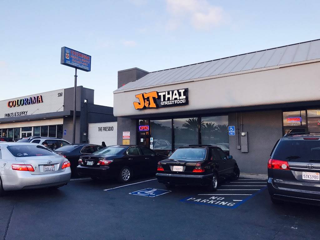 J&T Thai Street Food | restaurant | 5259 Linda Vista Rd, San Diego, CA 92110, USA | 6192947500 OR +1 619-294-7500