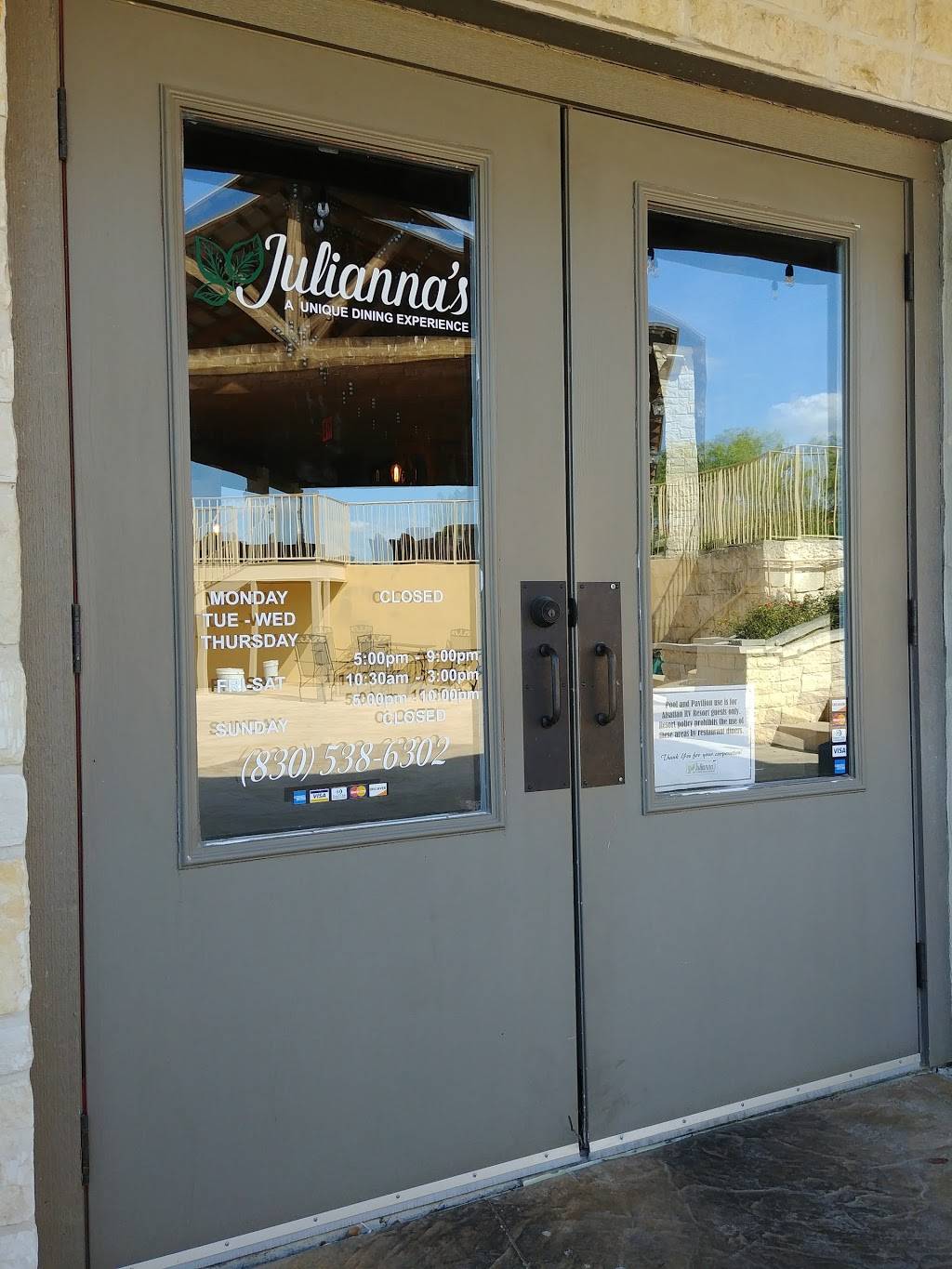 Juliannas | restaurant | 1339 Co Rd 4516, Castroville, TX 78009, USA | 8305386302 OR +1 830-538-6302