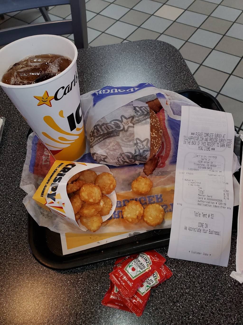 Carls Jr. | restaurant | 4238 Union St, Longmont, CO 80504, USA | 3036849412 OR +1 303-684-9412