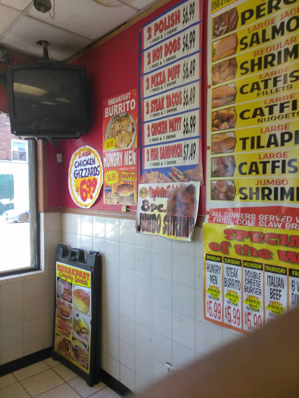 Happy Fish & Chicken | restaurant | 5 S Cicero Ave, Chicago, IL 60644, USA | 7733794444 OR +1 773-379-4444