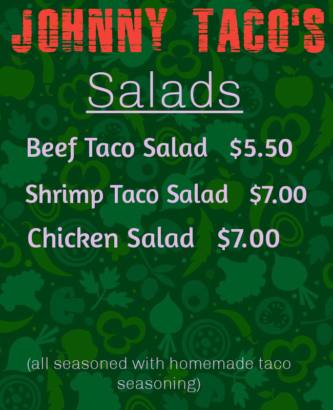 Johnny Tacos | restaurant | 7752 Navarre Pkwy #316, Navarre, FL 32566, USA | 8503820294 OR +1 850-382-0294