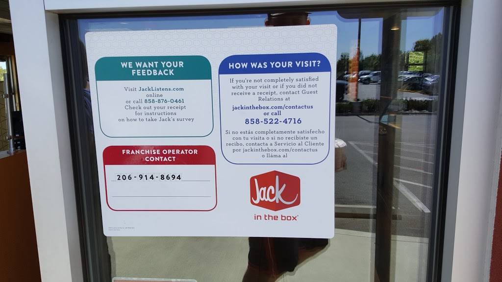 Jack in the Box | restaurant | 1819 Main St, Ferndale, WA 98248, USA | 3603805989 OR +1 360-380-5989