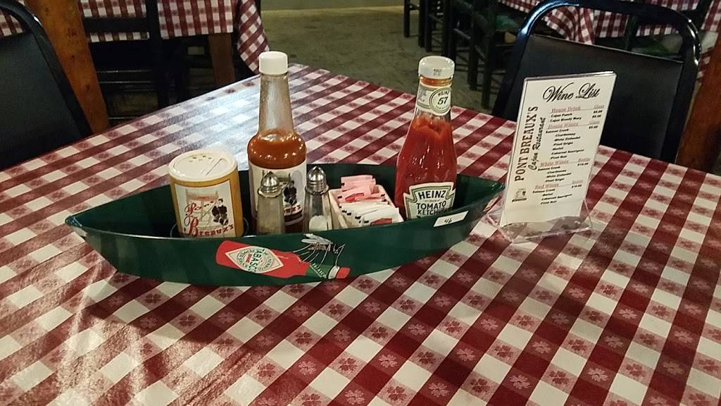Pont Breauxs Cajun Restaurant | restaurant | 325 W Mills Ave, Breaux Bridge, LA 70517, USA | 3373324648 OR +1 337-332-4648