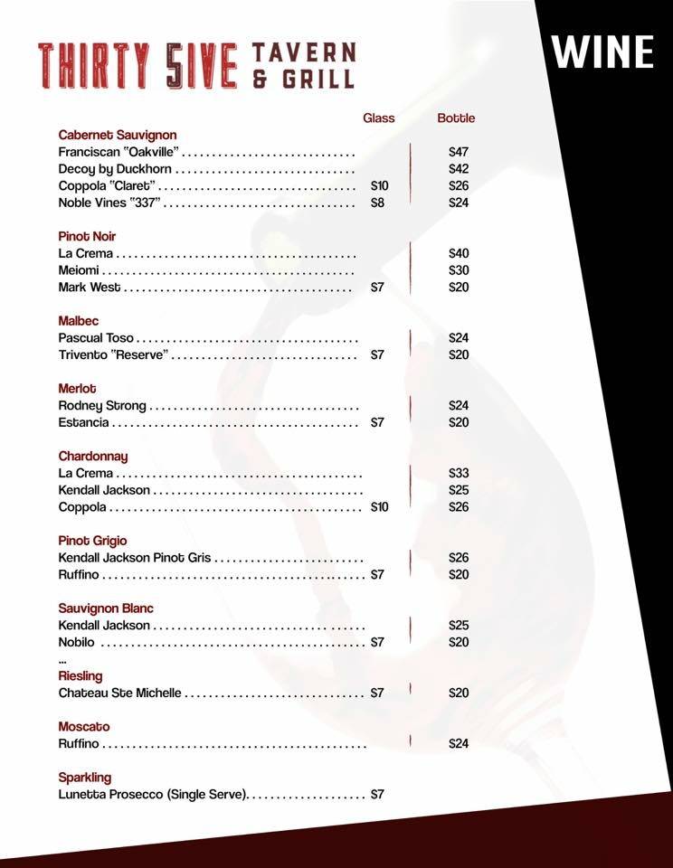 Thirty 5ive Tavern & Grill | restaurant | 10420 Montwood Dr, El Paso, TX 79935, USA | 9152620730 OR +1 915-262-0730