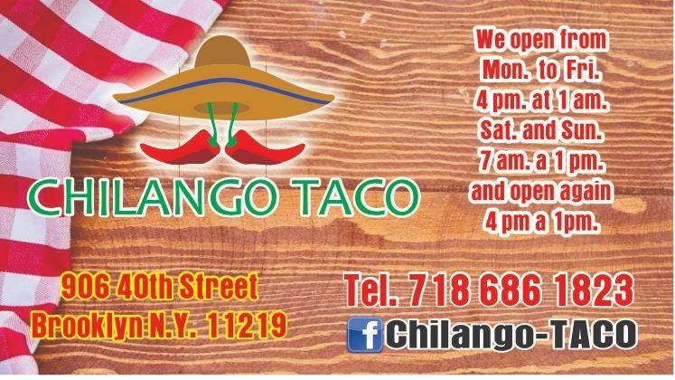 Chilango Taco | restaurant | 906 40th St, Brooklyn, NY 11219, USA | 7186861823 OR +1 718-686-1823