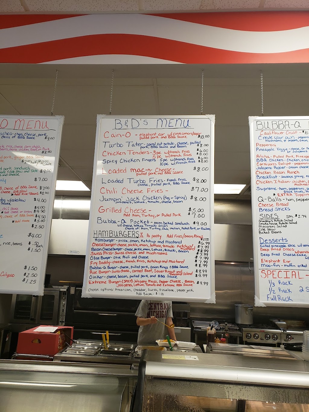 B&Ds Bubba-Q | restaurant | 4130 E Rosebush Rd, Rosebush, MI 48878, USA | 9894448204 OR +1 989-444-8204