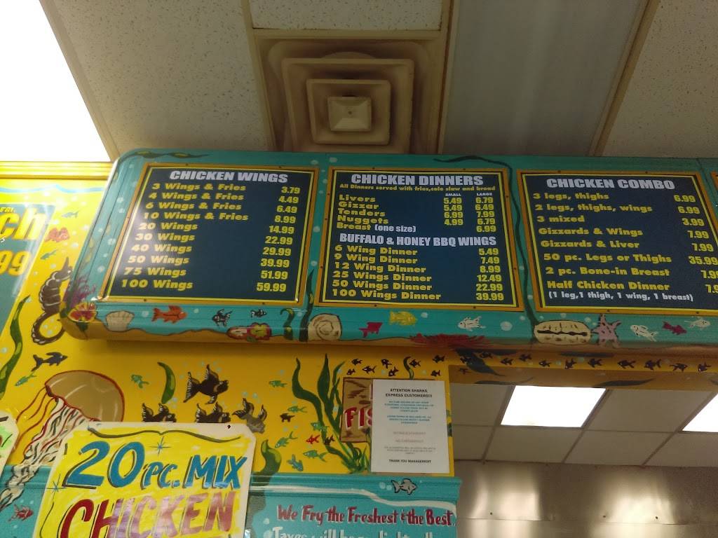 Sharks Fish & Chicken Express | restaurant | 101 E 51st St, Chicago, IL 60615, USA | 7739666896 OR +1 773-966-6896