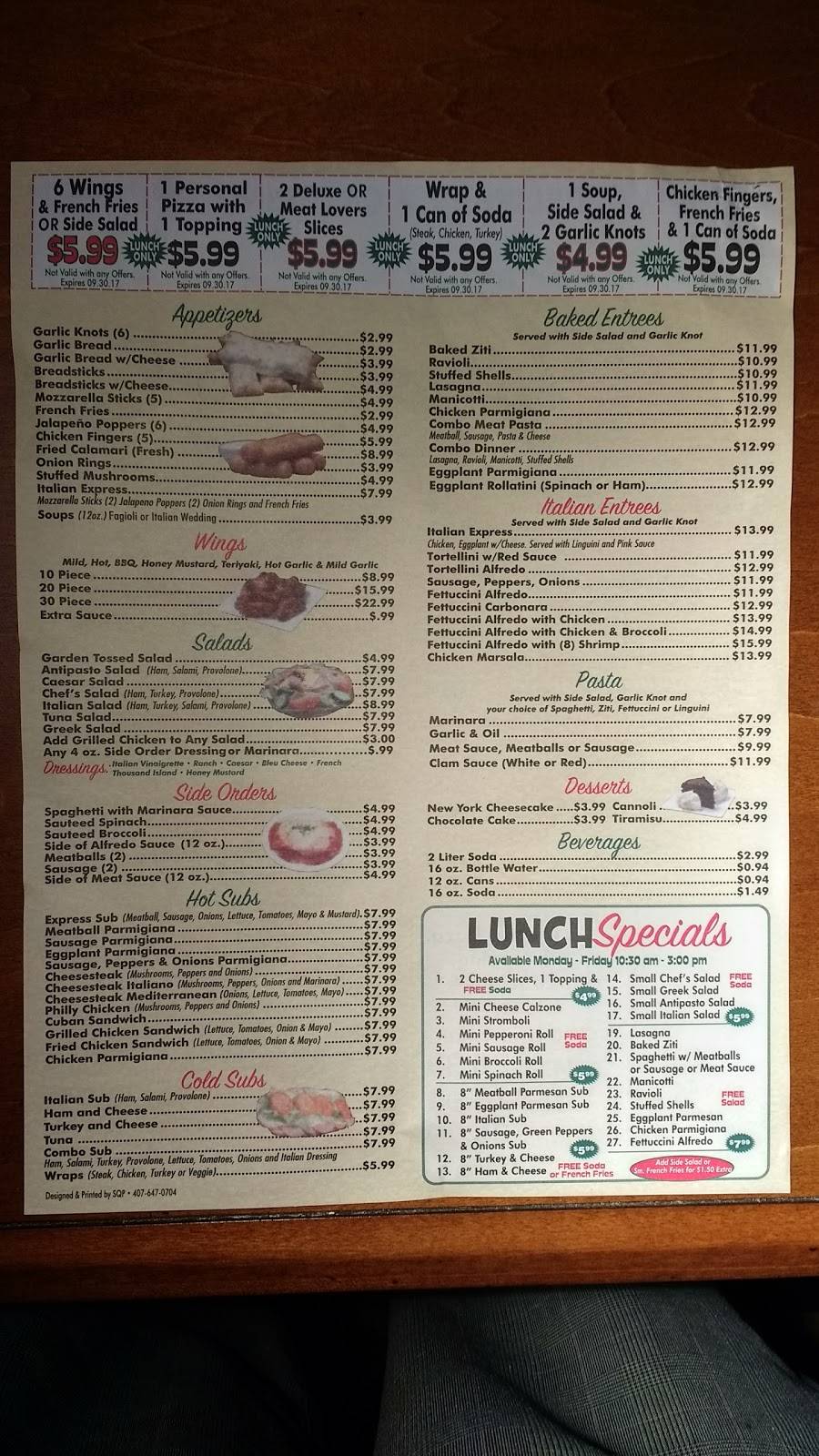 New York Italian Express Ristorante | meal delivery | 600 N US Hwy 17 92, Longwood, FL 32750, USA | 4076958990 OR +1 407-695-8990