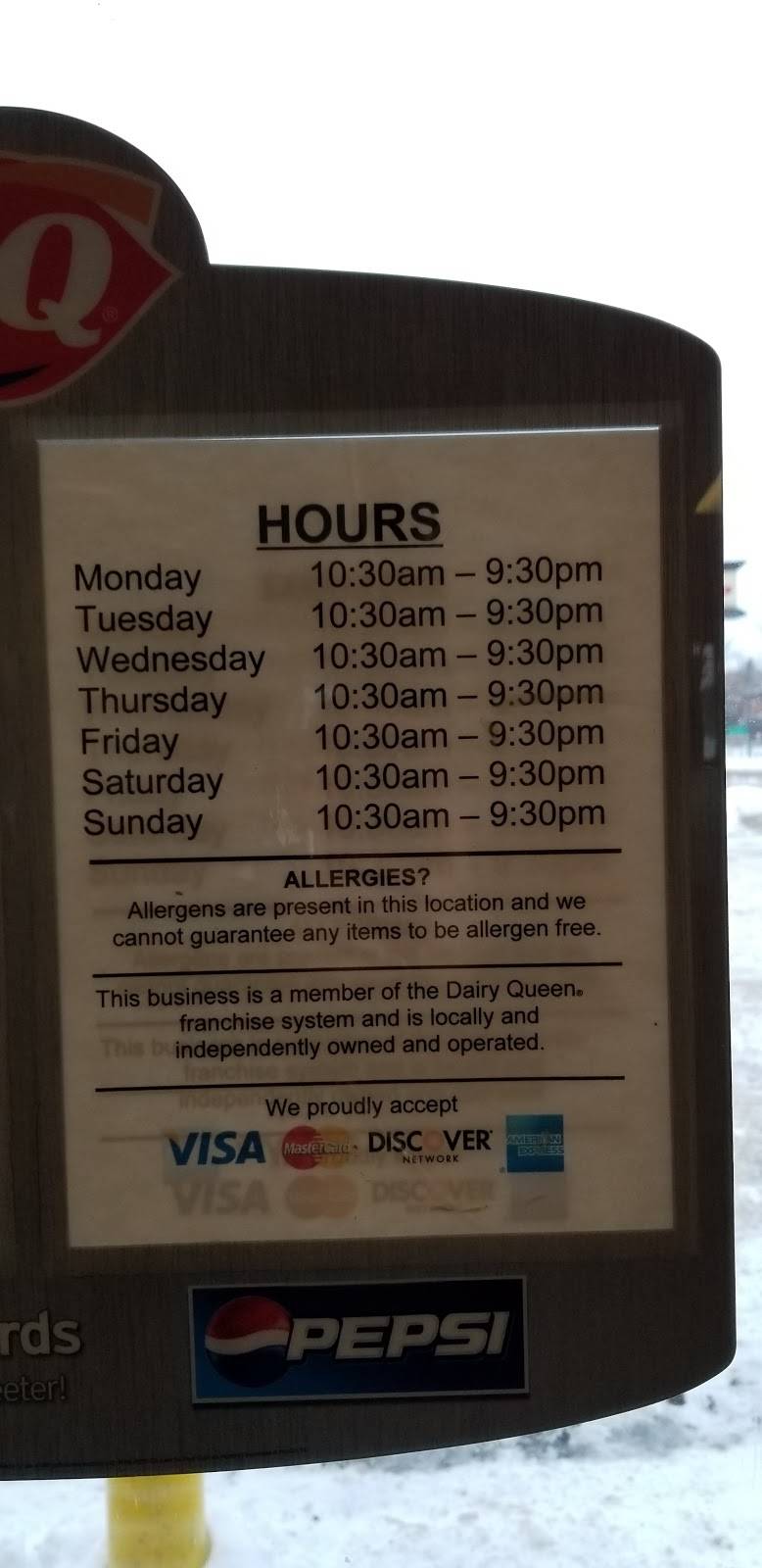 Dairy Queen | restaurant | 1221 Broadway St S, Menomonie, WI 54751, USA | 7152352320 OR +1 715-235-2320