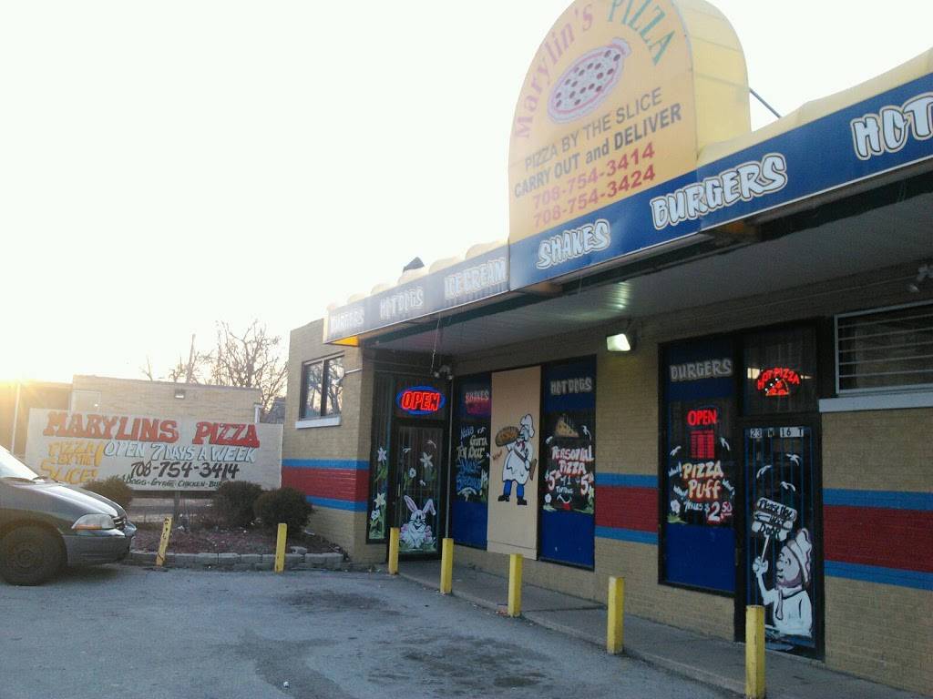 Marylins Pizza | restaurant | 23 W 16th St, Chicago Heights, IL 60411, USA | 7087543414 OR +1 708-754-3414