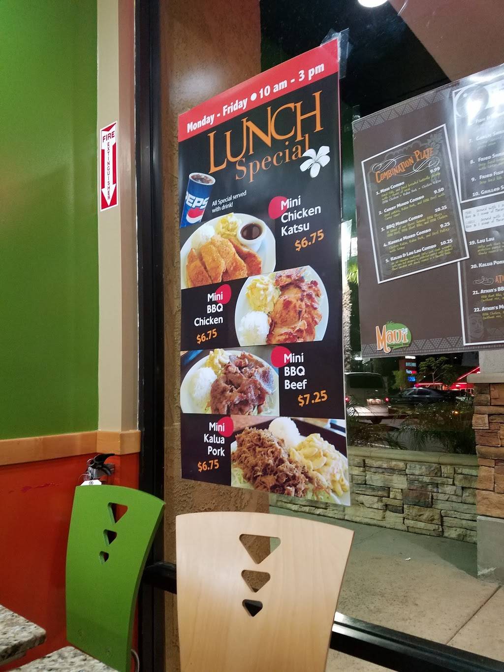 Maui Hawaiian Barbeque | restaurant | 2455 Vista Way D, Oceanside, CA 92054, USA | 7607228383 OR +1 760-722-8383