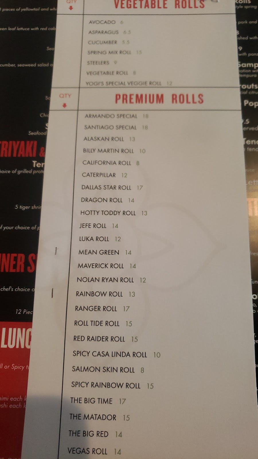 Yogi’s Sushi and Sports Bar | meal takeaway | 9400 Garland Rd, Dallas, TX 75218, USA | 2142257544 OR +1 214-225-7544