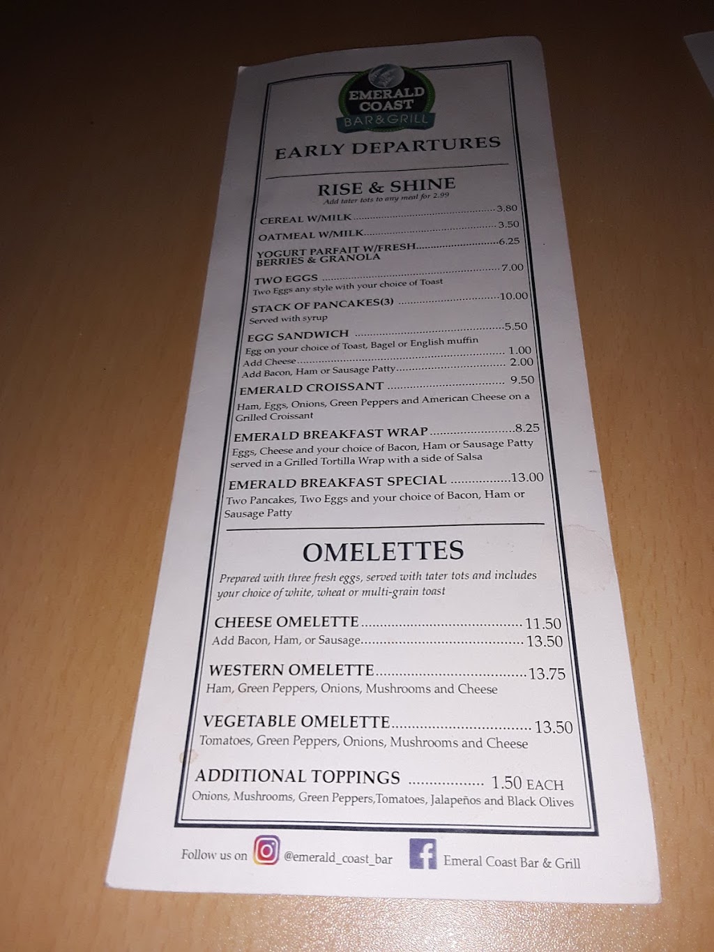 Emerald Coast Bar And Grill | restaurant | 1701 State Road 85 North Eglin Air Force Base, Valparaiso, FL 32580, USA | 8506090577 OR +1 850-609-0577