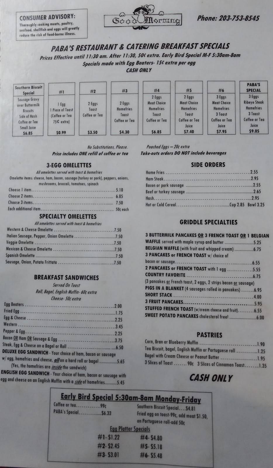 Pabas Restaurant | restaurant | 1215 Thomaston Ave, Waterbury, CT 06704, USA | 2037538545 OR +1 203-753-8545