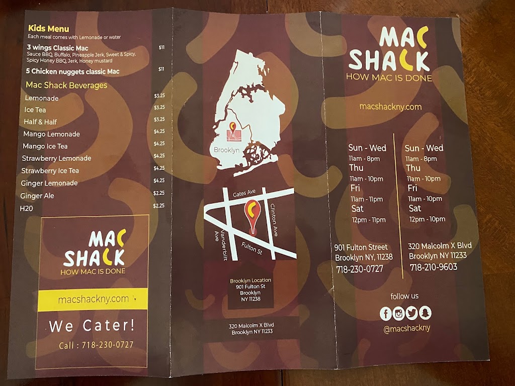 Mac Shack | restaurant | 320 Malcolm X Blvd, Brooklyn, NY 11233, USA | 7182109603 OR +1 718-210-9603