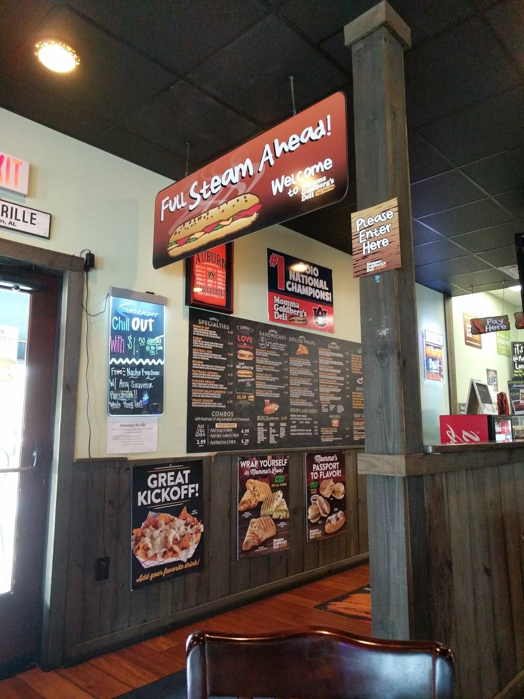 Momma Goldbergs Deli | restaurant | 133 W Longleaf Dr, Auburn, AL 36832, USA | 3348212888 OR +1 334-821-2888