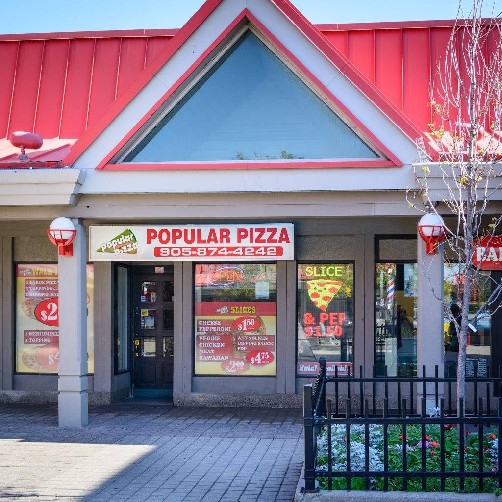 Popular Pizza | restaurant | 3200 Erin Mills Pkwy, Mississauga, ON L5L 1W8, Canada | 9058206569 OR +1 905-820-6569