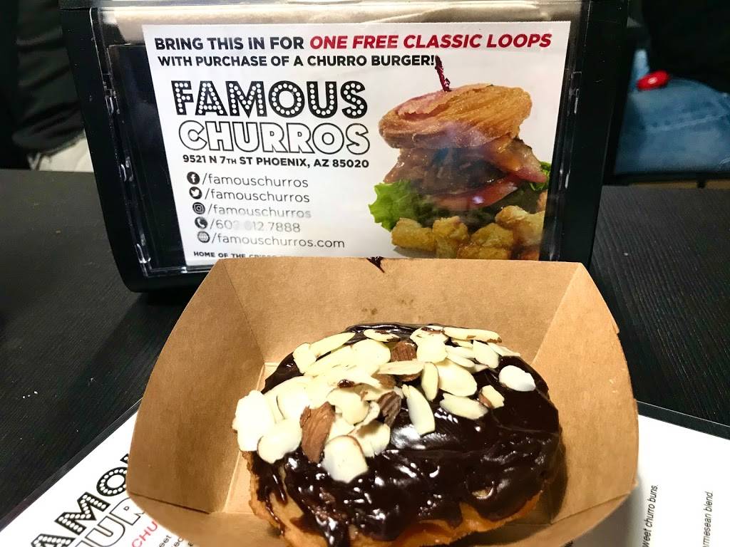 Famous Churros | bakery | 9521 N 7th St, Phoenix, AZ 85020, USA | 6026127888 OR +1 602-612-7888