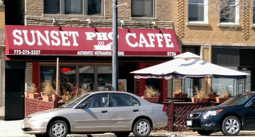 Sunset Pho Caffe | restaurant | 5726 N Western Ave, Chicago, IL 60659, USA | 7732752327 OR +1 773-275-2327