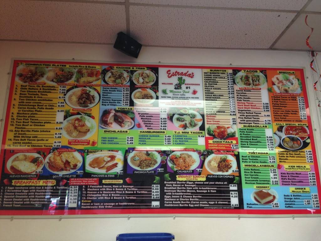 Estradas Mexican Food | restaurant | 8528 N Magnolia Ave #107, Santee, CA 92071, USA | 6195625490 OR +1 619-562-5490