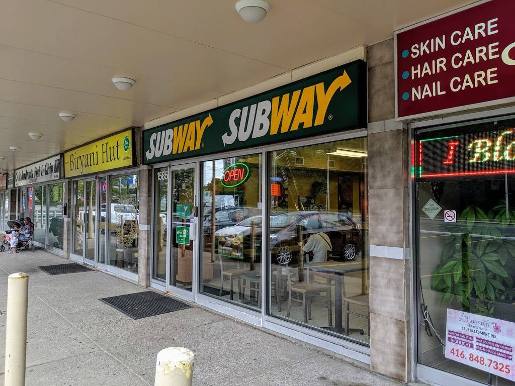 Subway | meal takeaway | Progress Plaza, 1585 Ellesmere Rd, Scarborough, ON M1P 2Y3, Canada | 4164389654 OR +1 416-438-9654