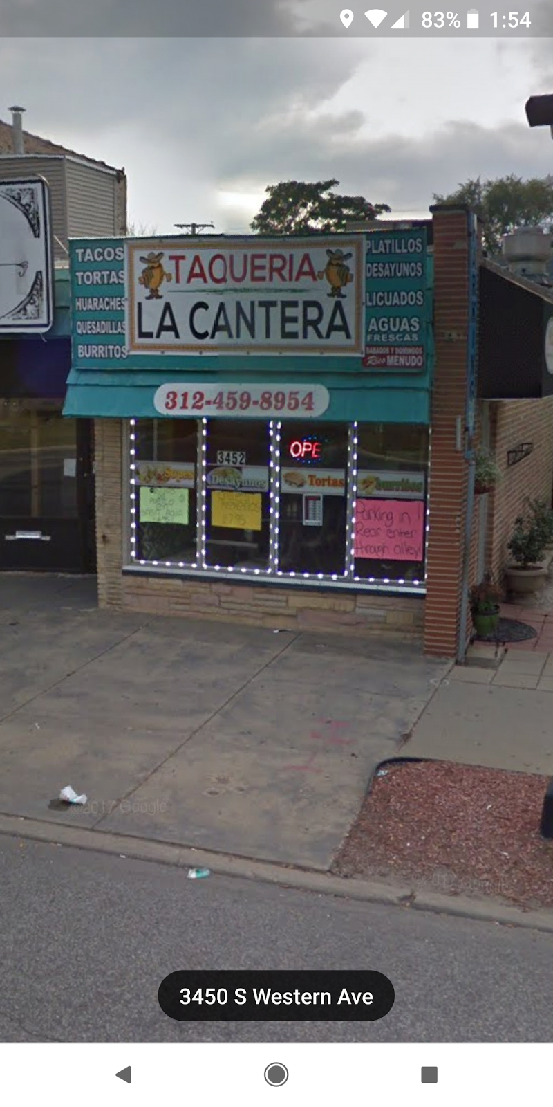 Taqueria La Cantera | restaurant | 3452 S Western Ave, Chicago, IL 60608, USA | 3124598954 OR +1 312-459-8954