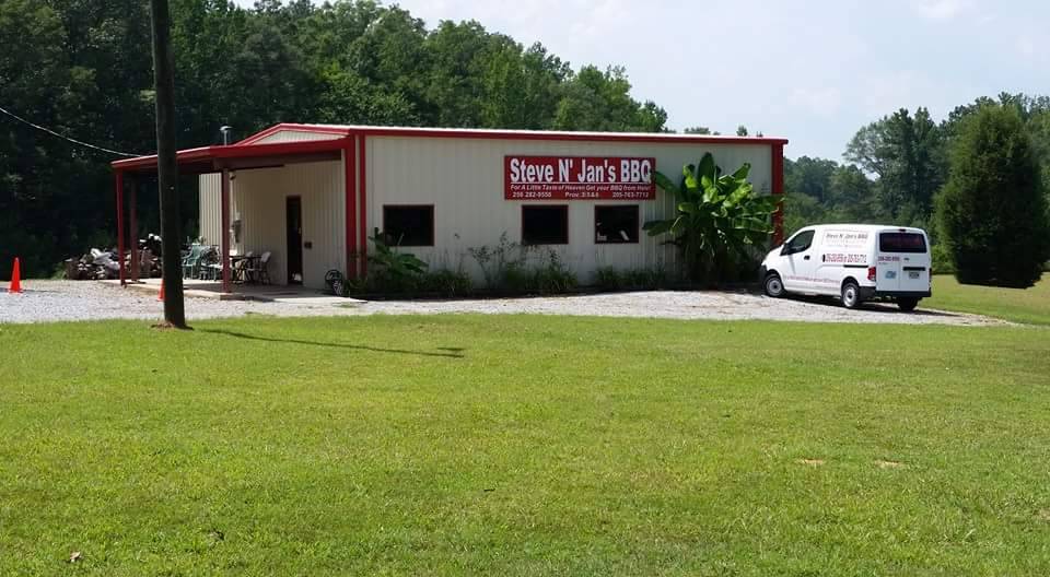 Steve N Jans BBQ | restaurant | 13849 Jackson Trace Rd, Lincoln, AL 35096, USA | 2057637712 OR +1 205-763-7712