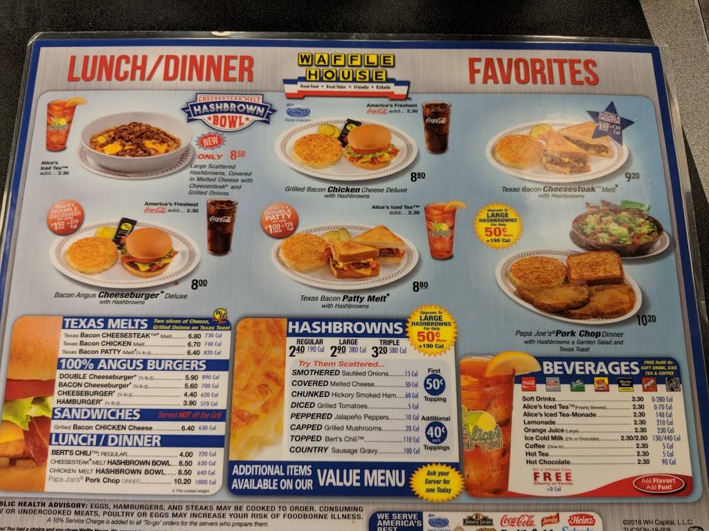 Waffle House | restaurant | 2701 E Valencia Rd, Tucson, AZ 85706, USA | 5205731551 OR +1 520-573-1551