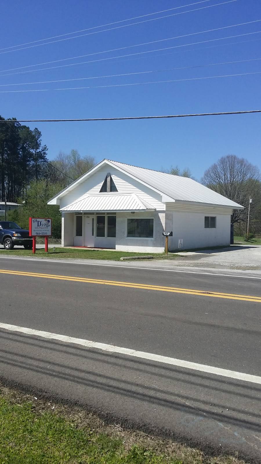 Big Ds Pizza | restaurant | 103 TN-20, Summertown, TN 38483, USA | 9319642500 OR +1 931-964-2500