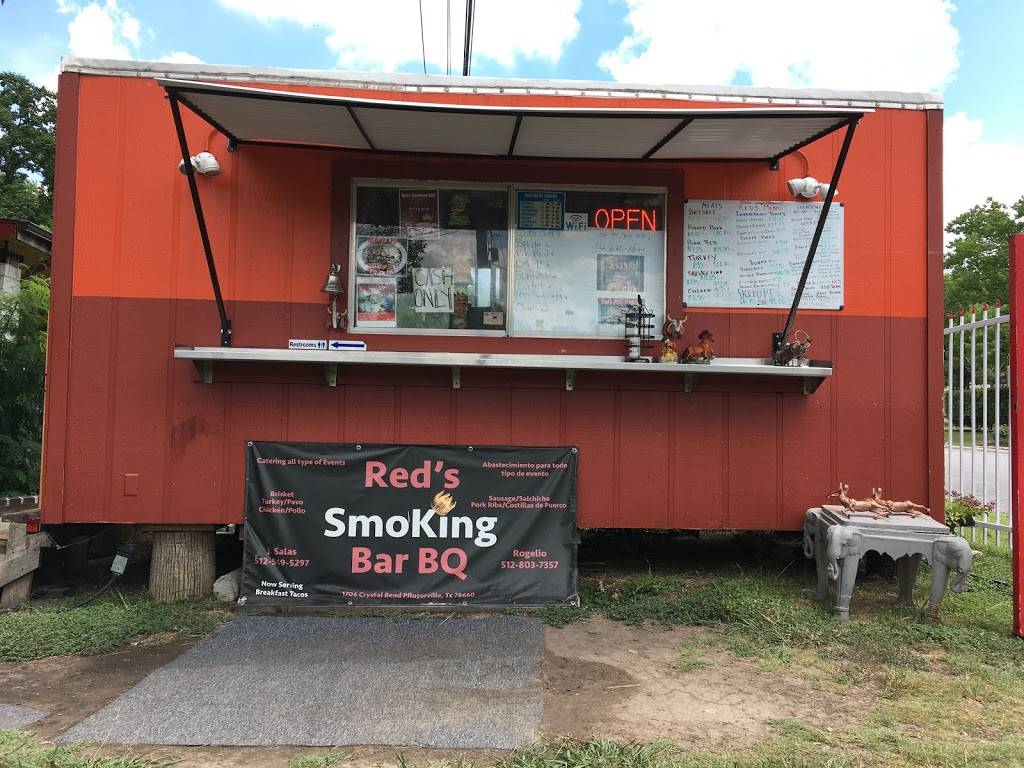 Reds Smoking BBQ | restaurant | 1706 Crystal Bend Dr, Pflugerville, TX 78660, USA | 5126708544 OR +1 512-670-8544