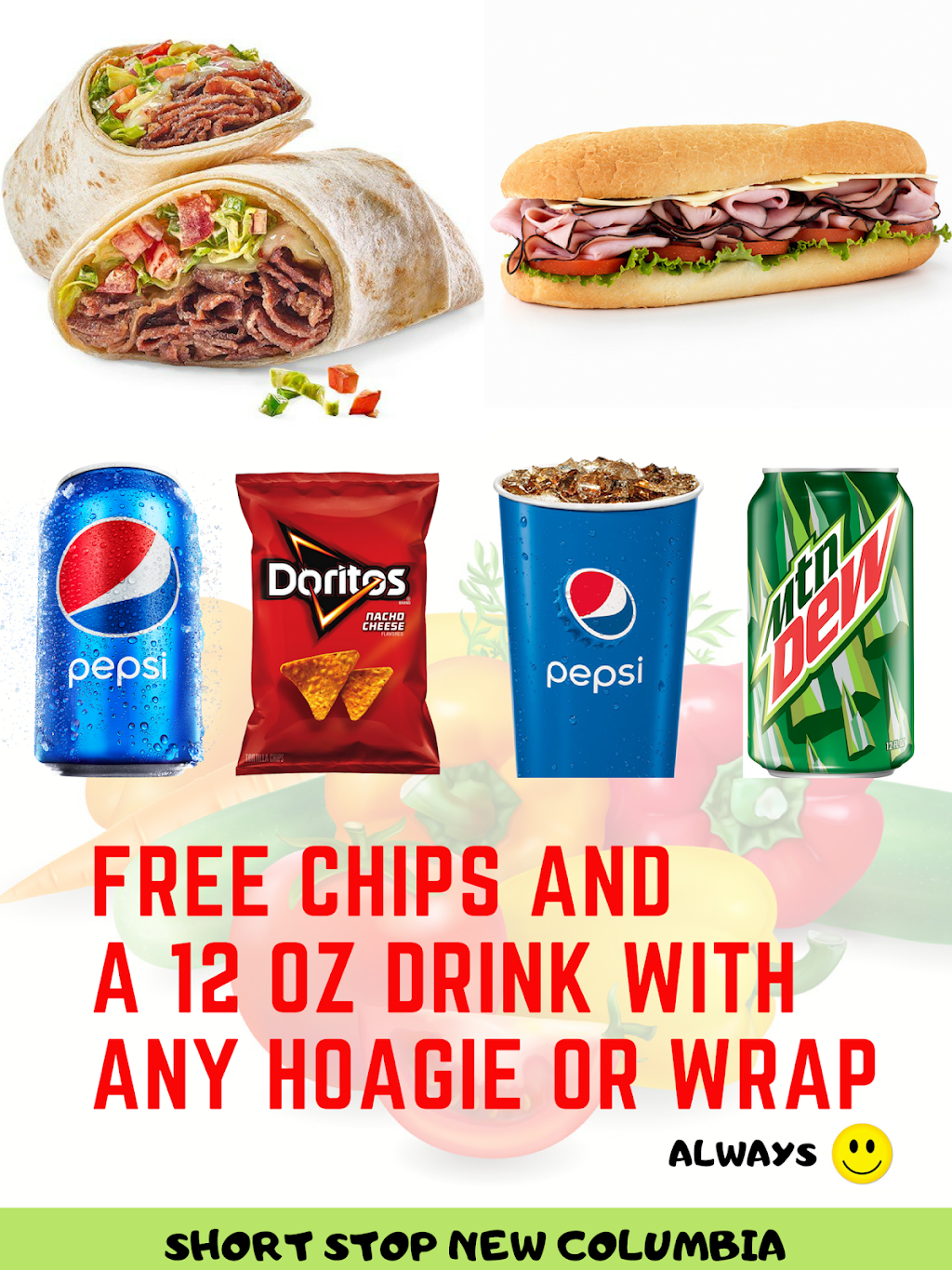 Short Stop Market & Chesters Fried Chicken | meal takeaway | 600 New Columbia Rd, New Columbia, PA 17856, USA | 5705680220 OR +1 570-568-0220