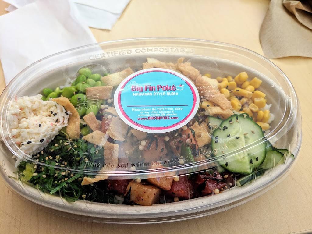 Big Fin Poké Northshore Mall | restaurant | 210 Andover St, Peabody, MA 01960, USA | 9785387653 OR +1 978-538-7653