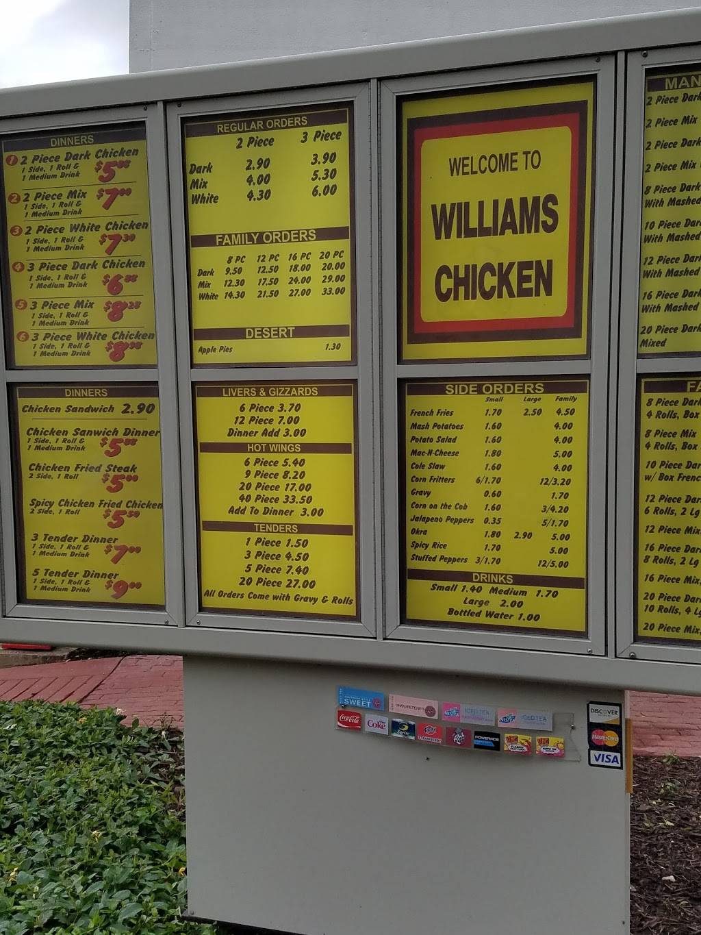 Williams Chicken | restaurant | 1020 US-80, Mesquite, TX 75149, USA | 9723290091 OR +1 972-329-0091