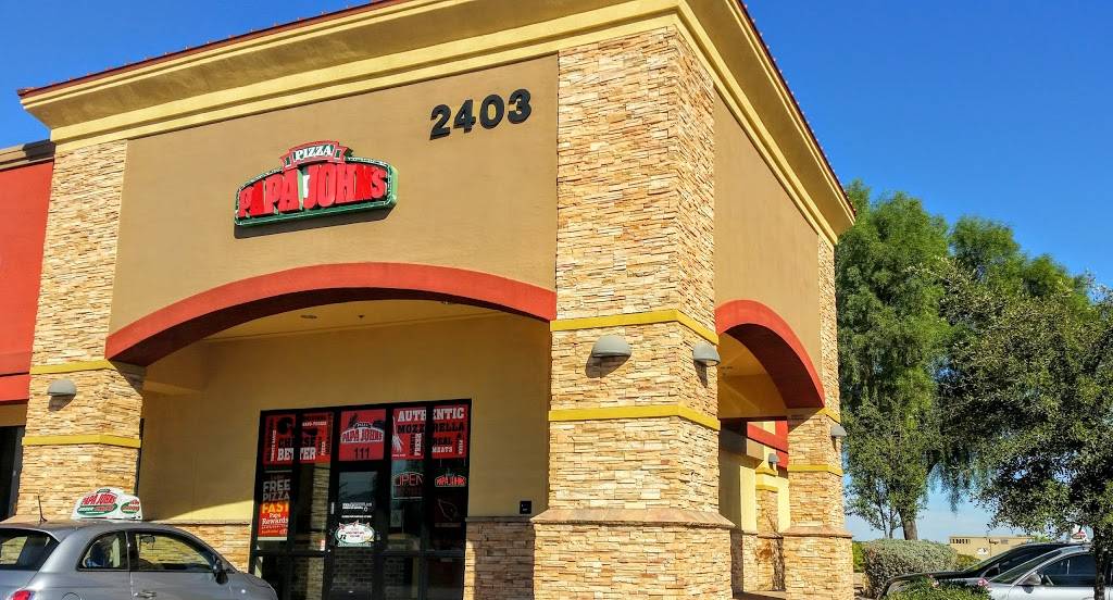 Papa Johns Pizza | restaurant | 2403 N Pebble Creek Pkwy Ste. 111, Goodyear, AZ 85395, USA | 6238777272 OR +1 623-877-7272