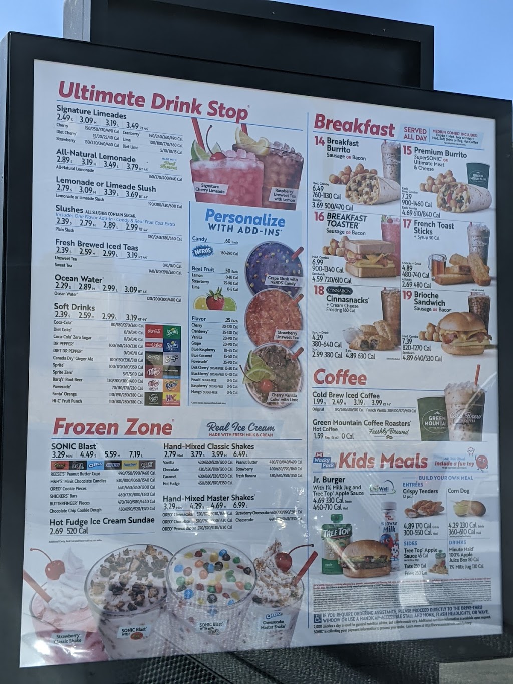 Sonic Drive-In | restaurant | 32025 CA-41, Coarsegold, CA 93614, USA | 5596587664 OR +1 559-658-7664