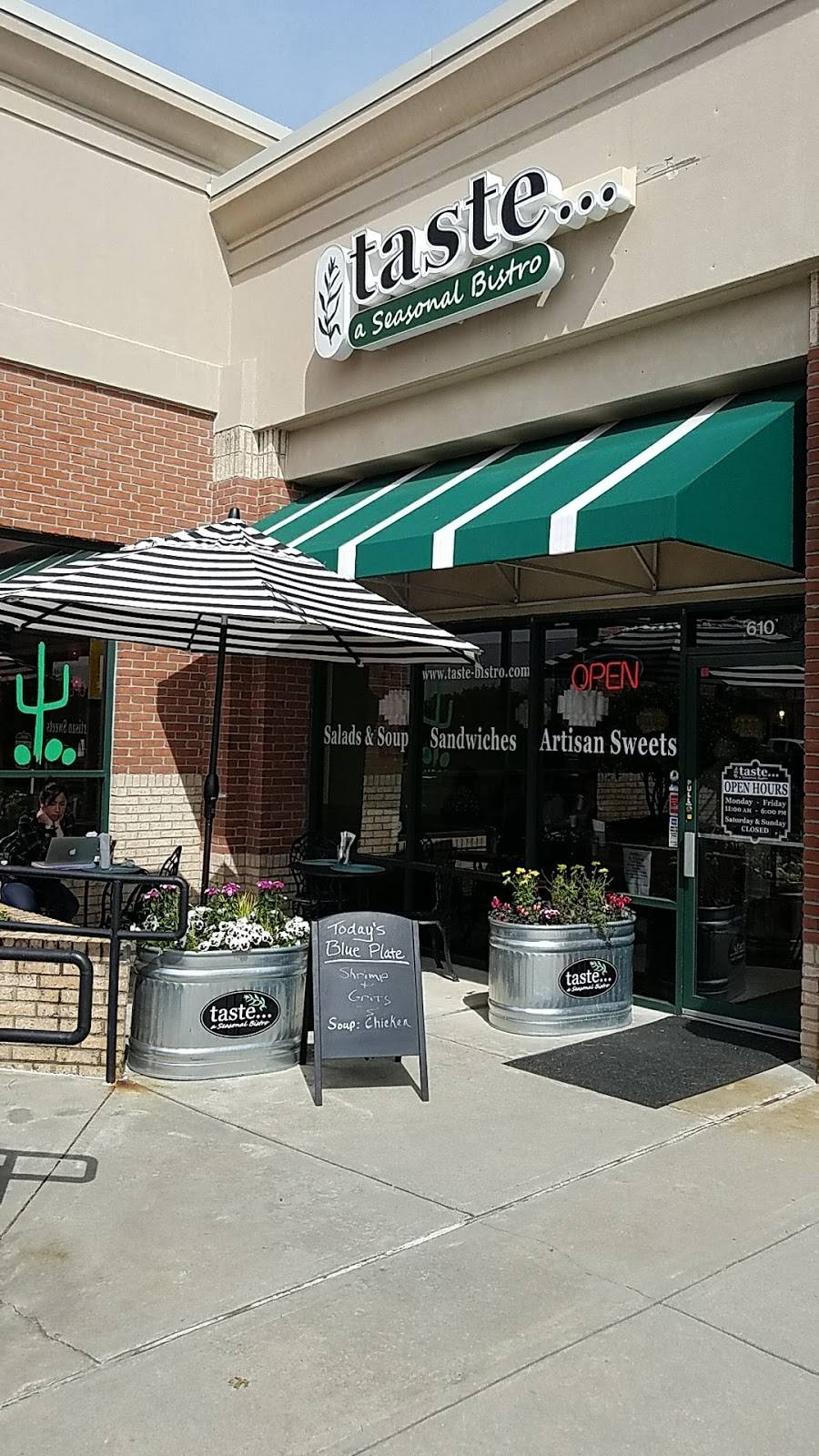 Taste... a seasonal Bistro | restaurant | 8465 Holcomb Bridge Rd suite 610, Johns Creek, GA 30022, USA | 7702840805 OR +1 770-284-0805