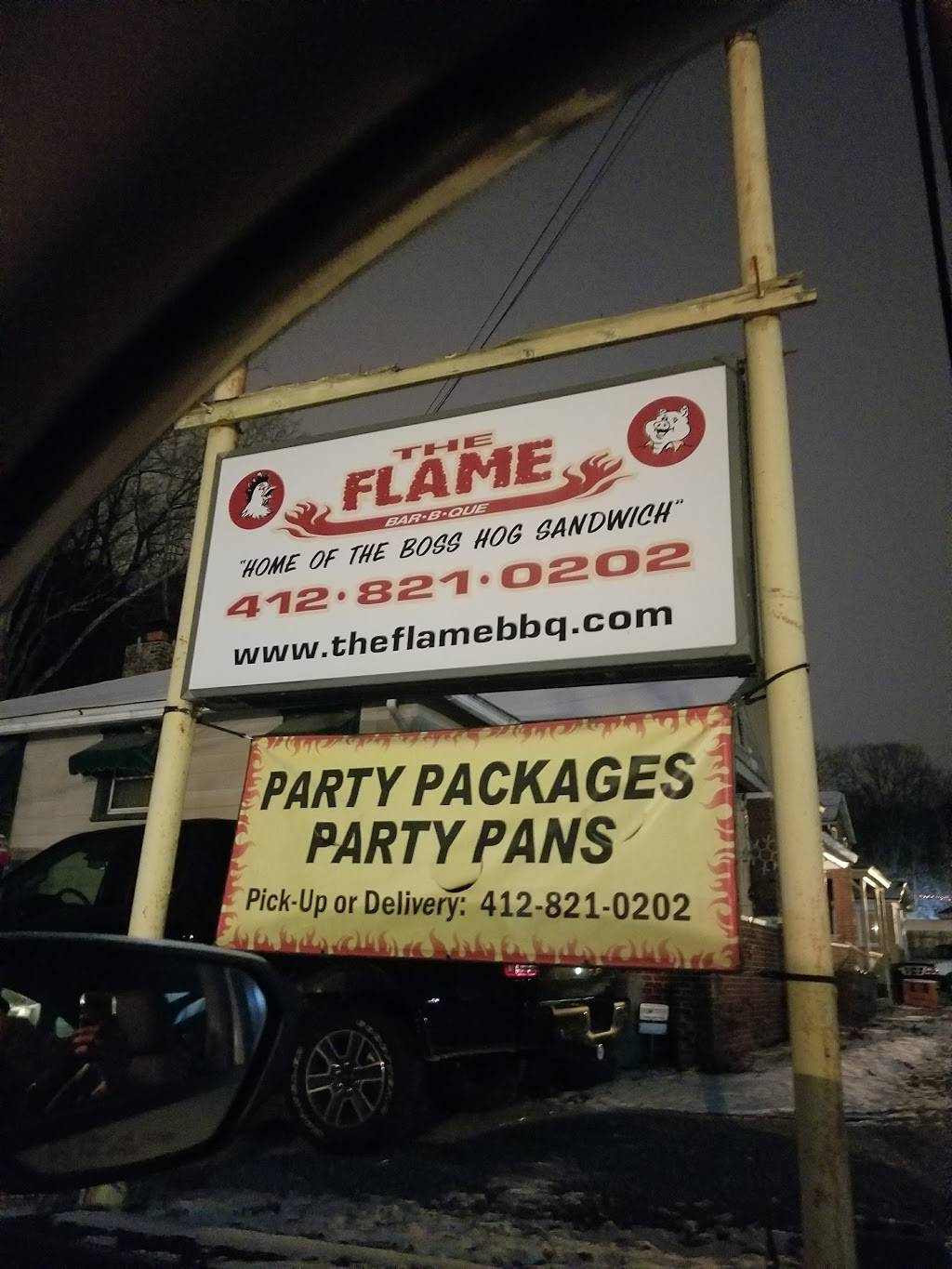 The Flame Barbeque | restaurant | 1805 Babcock Blvd, Pittsburgh, PA 15209, USA | 4128210202 OR +1 412-821-0202