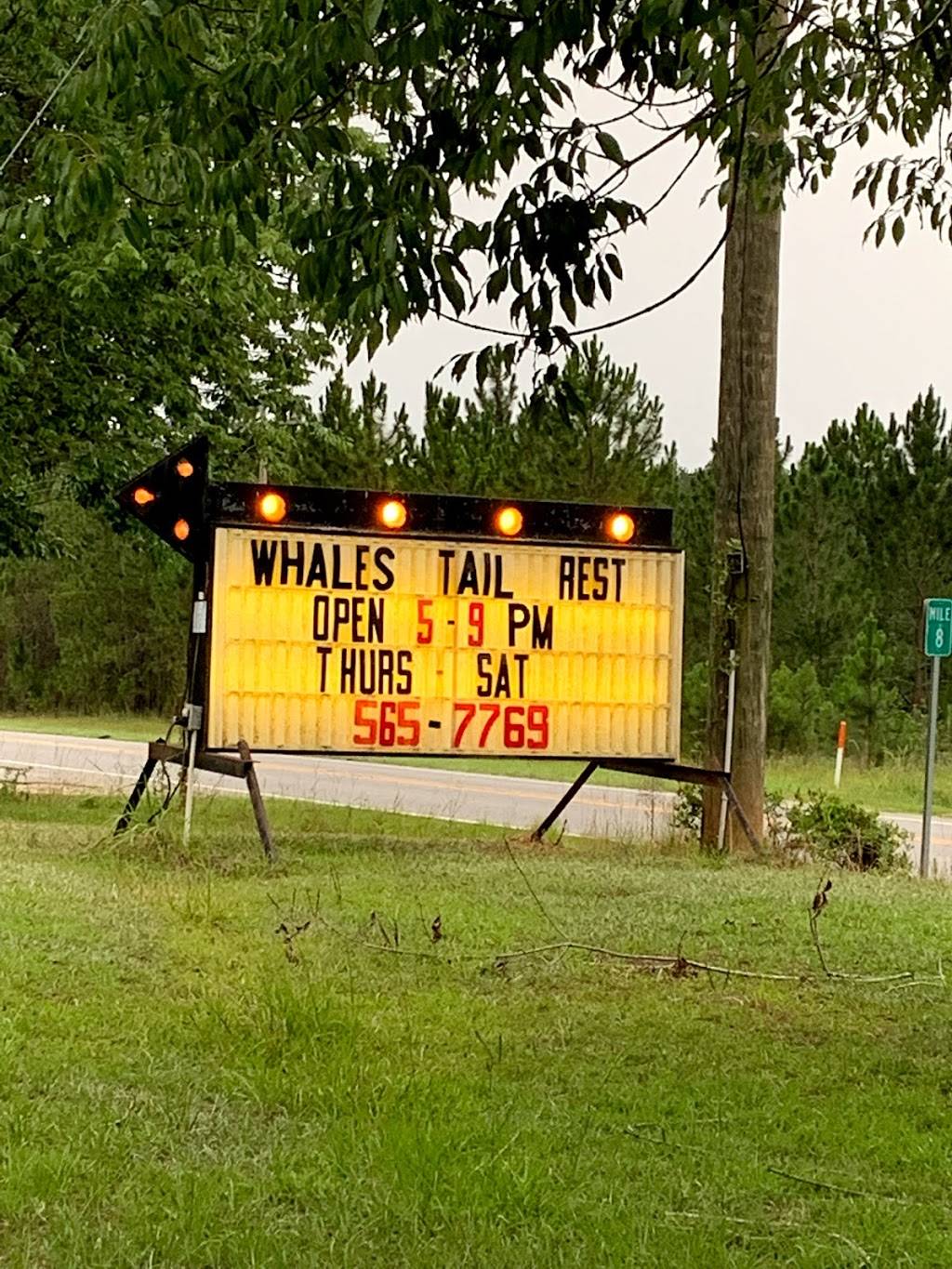 Whales Tail Restaurant | restaurant | 6118 US-1, Lyons, GA 30436, USA | 9125657769 OR +1 912-565-7769