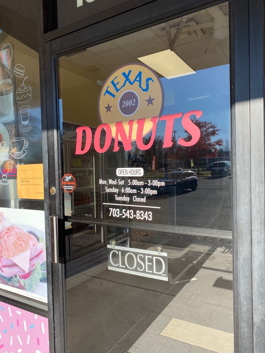 Texas Donuts | cafe | 13830 Lee Hwy #4, Centreville, VA 20120, USA | 7035438343 OR +1 703-543-8343