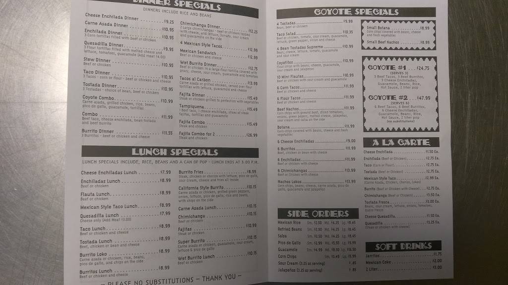 El Coyote Loko | restaurant | 34718 Plymouth Rd, Livonia, MI 48150, USA | 7345221804 OR +1 734-522-1804