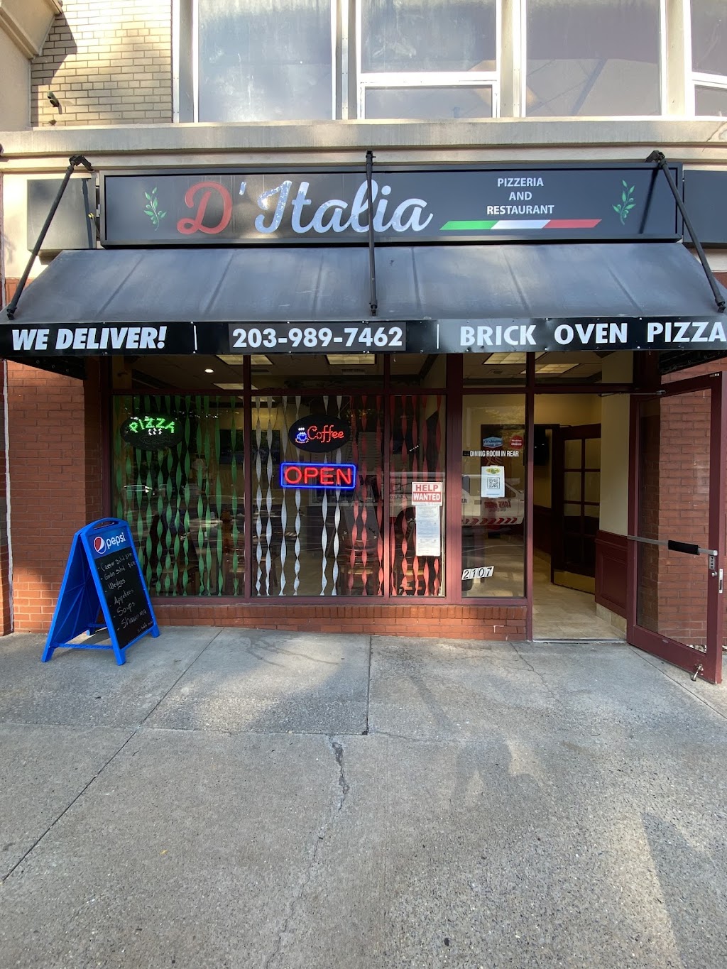 D’Italia Pizzeria | restaurant | 2107 Summer St, Stamford, CT 06905, USA | 2039897462 OR +1 203-989-7462