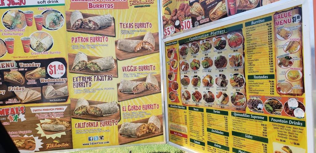 Filibertos Mexican Food | restaurant | 209 N 24th St, Phoenix, AZ 85034, USA | 6022751585 OR +1 602-275-1585