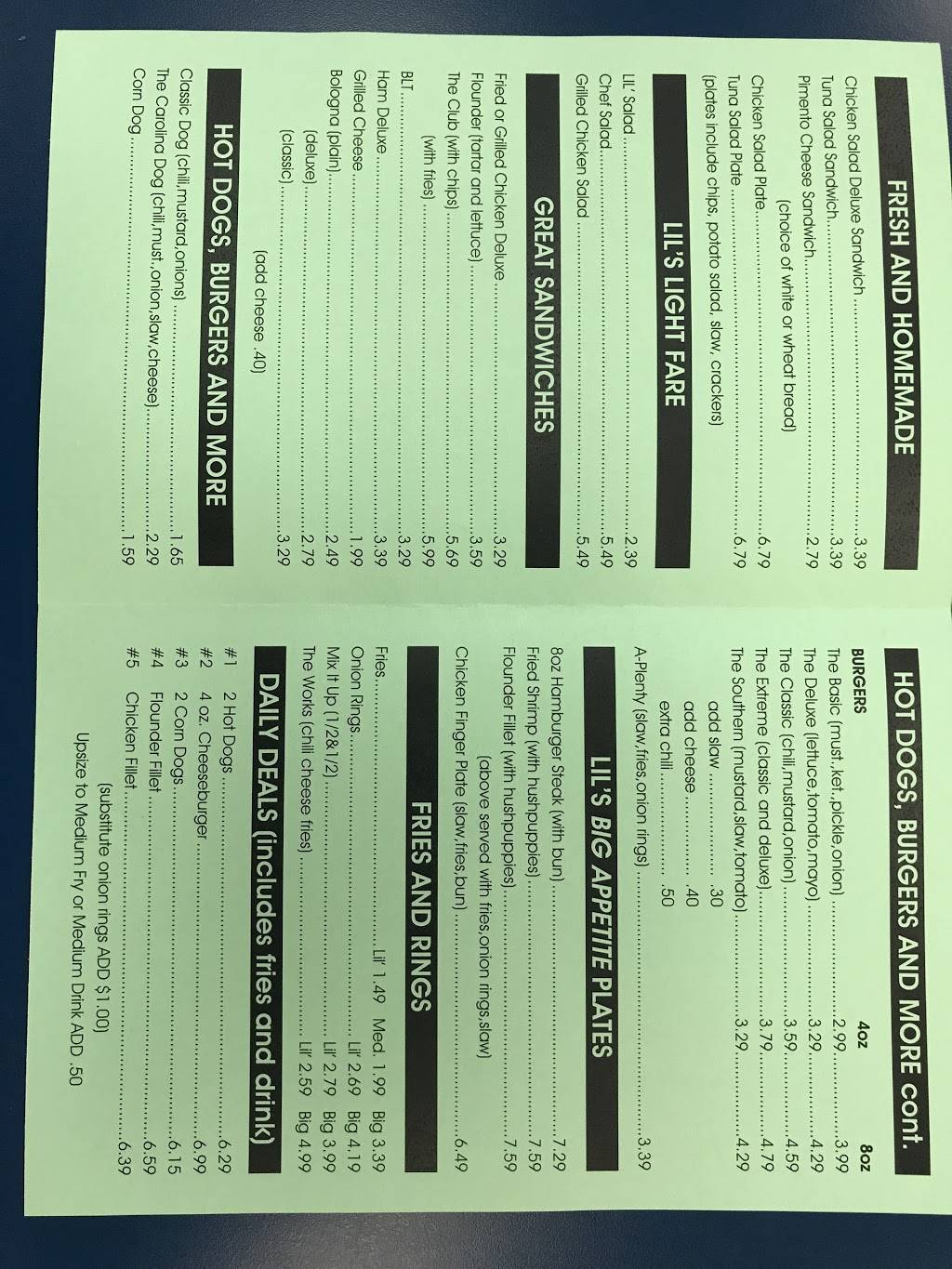 Lil Ricks East | meal takeaway | 1523 Asheville Hwy, Spartanburg, SC 29303, USA | 8645850002 OR +1 864-585-0002