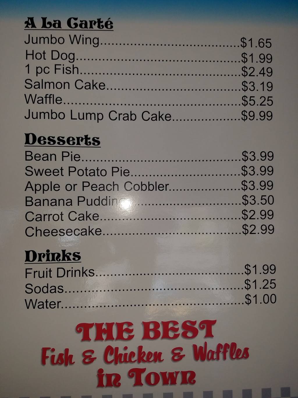Around the clock chicken and fish | restaurant | 3609 St Barnabas Rd, Suitland, MD 20746, USA | 3016363324 OR +1 301-636-3324
