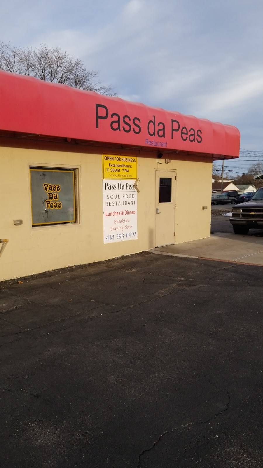 Pass Da Peas | restaurant | 7870 W Appleton Ave, Milwaukee, WI 53218, USA | 4143930992 OR +1 414-393-0992