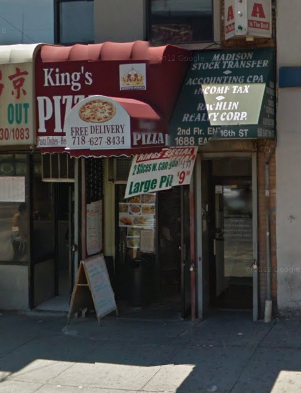 Kings Pizza | meal delivery | 1688 East 16th Street, Brooklyn, NY 11229, USA | 7186278434 OR +1 718-627-8434