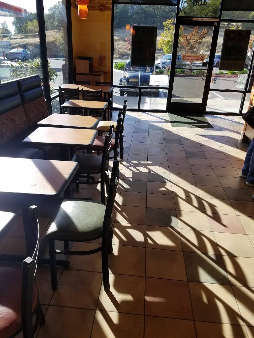 Subway | restaurant | 4181 CA-49 #400, Placerville, CA 95667, USA | 5306266555 OR +1 530-626-6555