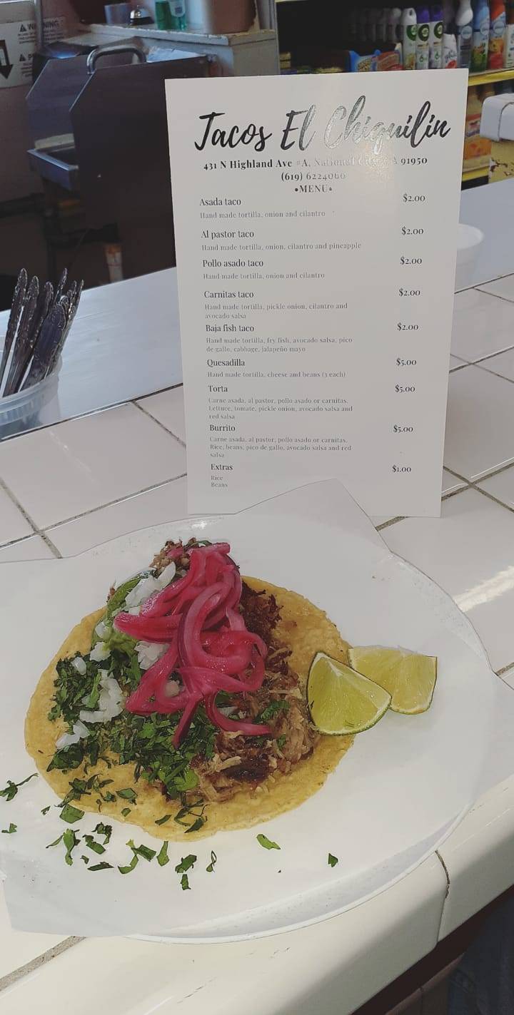 Tacos El Chiquilin | restaurant | 1685 S 43rd St, San Diego, CA 92113, USA | 6196224060 OR +1 619-622-4060